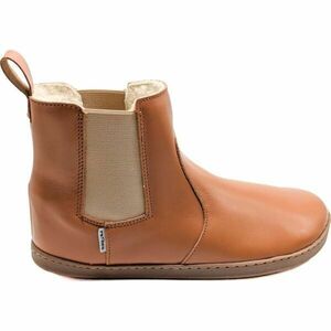 PEGRES BF 58 W Dámská zimní barefoot obuv, hnědá, velikost obraz