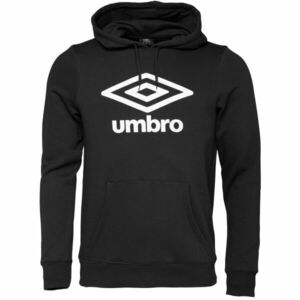 Umbro LARGE LOGO HOODIE ESSENTIALS Pánská mikina, černá, velikost obraz