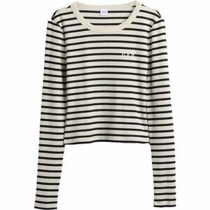 GAP V-JPN LS RIB TEE Dámské crop tričko, bílá, velikost obraz