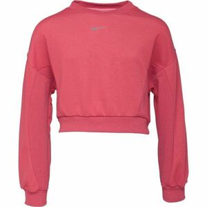 Nike YOGA DRI-FIT Dívčí mikina, růžová, velikost obraz