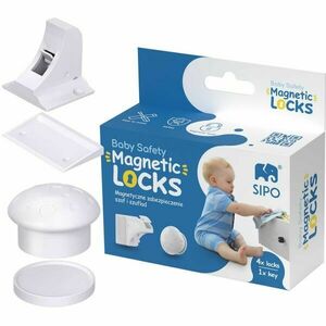Sipo MAGNETIC LOCKS 4KS Magnetické zámky na skříně a zásuvky, bílá, velikost obraz