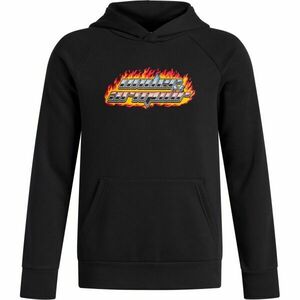 Under Armour RIVAL FLEECE FLAMIN Chlapecká mikina, černá, velikost M obraz