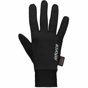 Fitforce TRACKERS Zimní běžecké rukavice, černá, velikost obraz