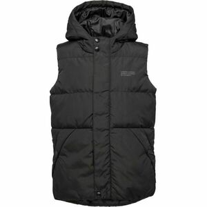 Lewro THORLEY Dětská prošívaná vesta, černá, velikost 116-122 obraz