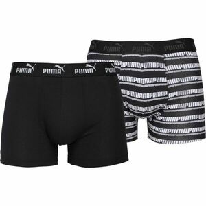 Puma ELEMENTS MEN STRIPED BOXERS 2P Pánské boxerky, černá, velikost obraz