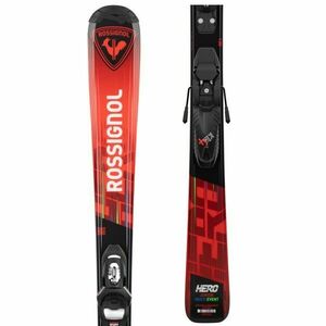 Rossignol HERO JR 100-140 KID-X + KID 4 GW Juniorské sjezdové lyže, červená, velikost obraz