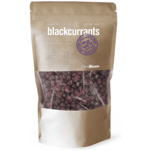 GymBeam LYOFILIZOVANÝ ČERNÝ RYBÍZ – 100 G Snack, , velikost obraz