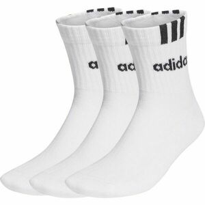 adidas 3-STRIPES LINEAR 3P Ponožky, bílá, velikost obraz