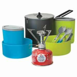 MSR POCKET ROCKET STOVE KIT Sada nádobí pro 2 osoby s vařičem RocketPocket, mix, velikost obraz