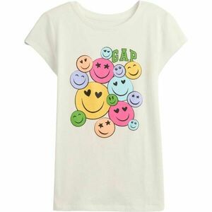 GAP V-FRCH SS LOGO TEE Dětské tričko, bílá, velikost obraz