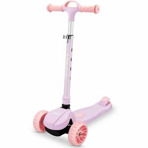 Spokey HOPI Dětská skládací tříkolka se svítícími kolečky, růžová, velikost obraz