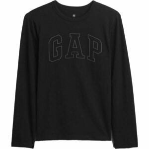 GAP V-FRCH LS LOGO TEE Dětské tričko, černá, velikost obraz