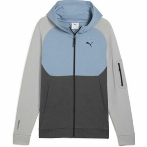 Puma TECH FZ HOODIE Pánská mikina, tmavě šedá, velikost obraz