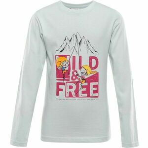 ALPINE PRO ECCO 2 Dětské triko s dlouhým rukávem, světle zelená, velikost 92-98 obraz