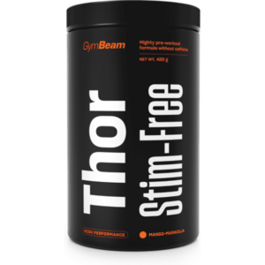 GymBeam THOR STIM - FREE - 420 G - JAHODA + KIWI Anabolizér, , velikost obraz