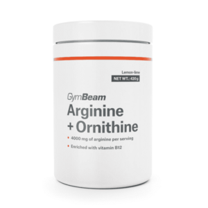 GymBeam ARGININ + ORNITHIN - 420 G - CITRON + LIMETKA Aminokyselina, , velikost obraz