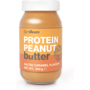 GymBeam PROTEINOVÉ ARAŠÍDOVÉ MÁSLO - SLANÝ KARAMEL - 900 G Ořechové máslo, , velikost obraz