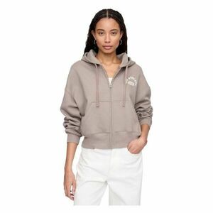 GAP V-LOGO ABV HIGH RIB FZ Dámská mikina, hnědá, velikost obraz