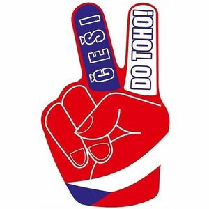 SPORT TEAM FANOUŠKOVSKÁ RUKA ČR Fanouškovská ruka, červená, velikost obraz