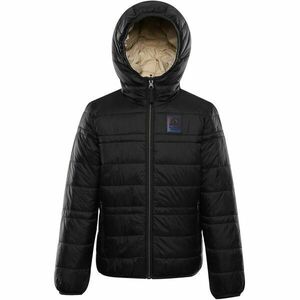 ALPINE PRO DOUWO Dětská zimní bunda, černá, velikost 140-146 obraz