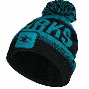 FANATICS SAN JOSE SHARKS THRIVE CUFFED POM BEANIE Čepice, černá, velikost obraz