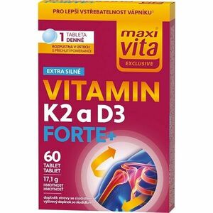 VITAR MAXI VITA EXCLUSIVE K2 + D3 FORTE +, 60 TBL. BLISTR Doplněk stravy, , velikost obraz
