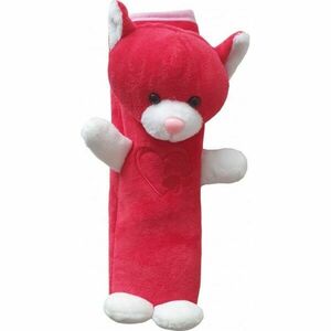 4Car KOČKA Potah bezpečnostního pásu, červená, velikost obraz