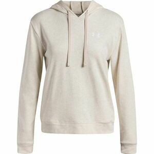 Under Armour RIVAL TERRY HOODIE Dámská mikina, béžová, velikost M obraz