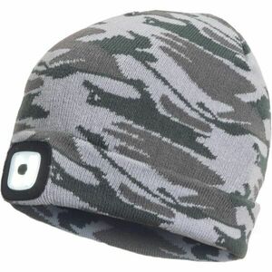 CERVA DEEL LED Čepice s LED světlem, šedá, velikost UNI obraz