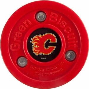 Green Biscuit CALGARY FLAMES NHL Puk, červená, velikost obraz