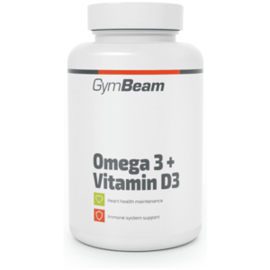 GymBeam OMEGA 3 + VITAMIN D3 - 90 CAPS Zdravý tuk, , velikost obraz