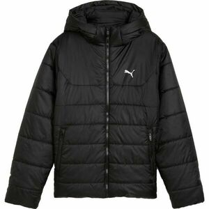 Puma ESSENTIALS HOODED PADDED JACKET Dětská bunda, černá, velikost obraz