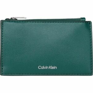 Calvin Klein FOIL LOGO TOP ZIP CARDCASE Dámská peněženka, tmavě zelená, velikost obraz