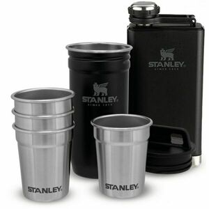 STANLEY ADVENTURE SERIES 250ml Placatka + panáky, černá, velikost 250 ML obraz