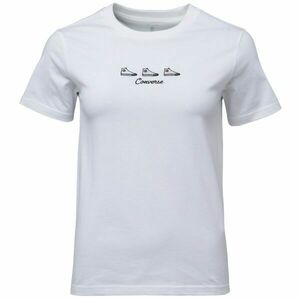 Converse CHUCK TAYLOR GRAPHIC Dámské tričko, bílá, velikost obraz