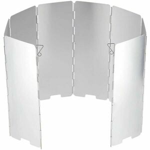 NILS CAMP NC1745 Skládací závětří pro kempingový vařič, stříbrná, velikost obraz