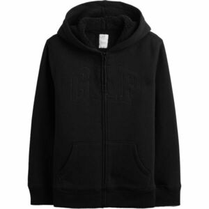 GAP V-OC COZY LOGO FZ Chlapecká zateplená mikina, černá, velikost obraz