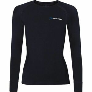 PROGRESS MT TDRZ Dámské merino triko s dlouhým rukávem, černá, velikost obraz
