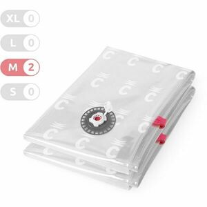 COMPACTOR BAG ASPISPACE 2PCS M Vakuové pytle pro uskladnění textilu a peřin, transparentní, velikost obraz