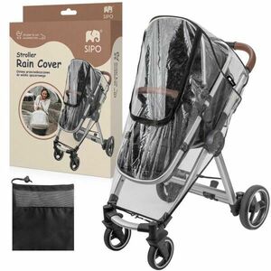 Sipo RAINCOAT Pláštěnka na kočárek 3v1, transparentní, velikost obraz