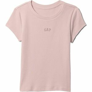 GAP FRENCH RIBBED LOGO Dívčí tričko, růžová, velikost obraz