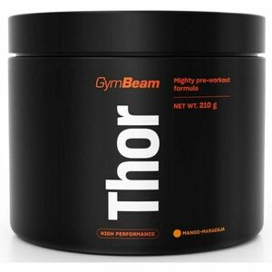 GymBeam THOR 210 G MANGO + MARACUJA Předtréninkový stimulant, , velikost obraz