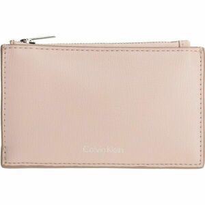 Calvin Klein FOIL LOGO TOP ZIP CARDCASE Dámská peněženka, lososová, velikost obraz
