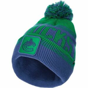 FANATICS VANCOUVER CANUCKS THRIVE CUFFED POM BEANIE Čepice, modrá, velikost obraz