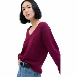 GAP V-FOREVERCOZY Dámský svetr, vínová, velikost obraz