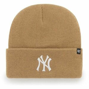 47 MLB NEW YORK YANKEES HAYMAKER CUFF KNIT Klubová zimní čepice, béžová, velikost UNI obraz