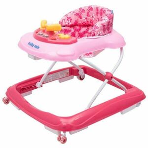 BABY MIX CHODÍTKO Dětské chodítko s volantem, růžová, velikost obraz