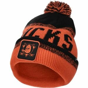 FANATICS ANAHEIM DUCKS THRIVE CUFFED POM BEANIE Čepice, oranžová, velikost obraz
