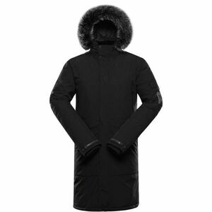 ALPINE PRO WUSS Pánský zimní kabát, černá, velikost obraz