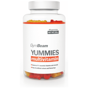 GymBeam MULTIVITAMIN YUMMIES - POMERANČ + CITRON + VIŠEŇ - 60 CAPS Vitamín, , velikost obraz